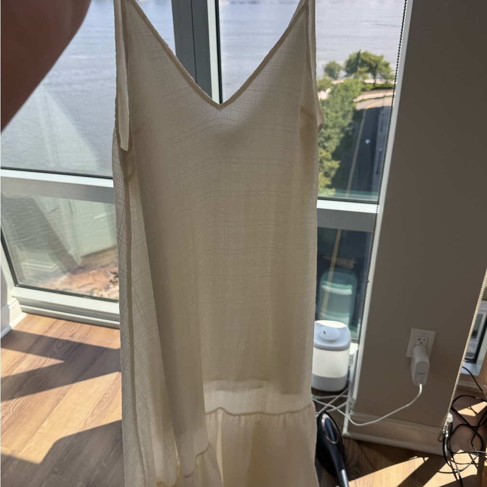 Maje Cream Maxi Dress